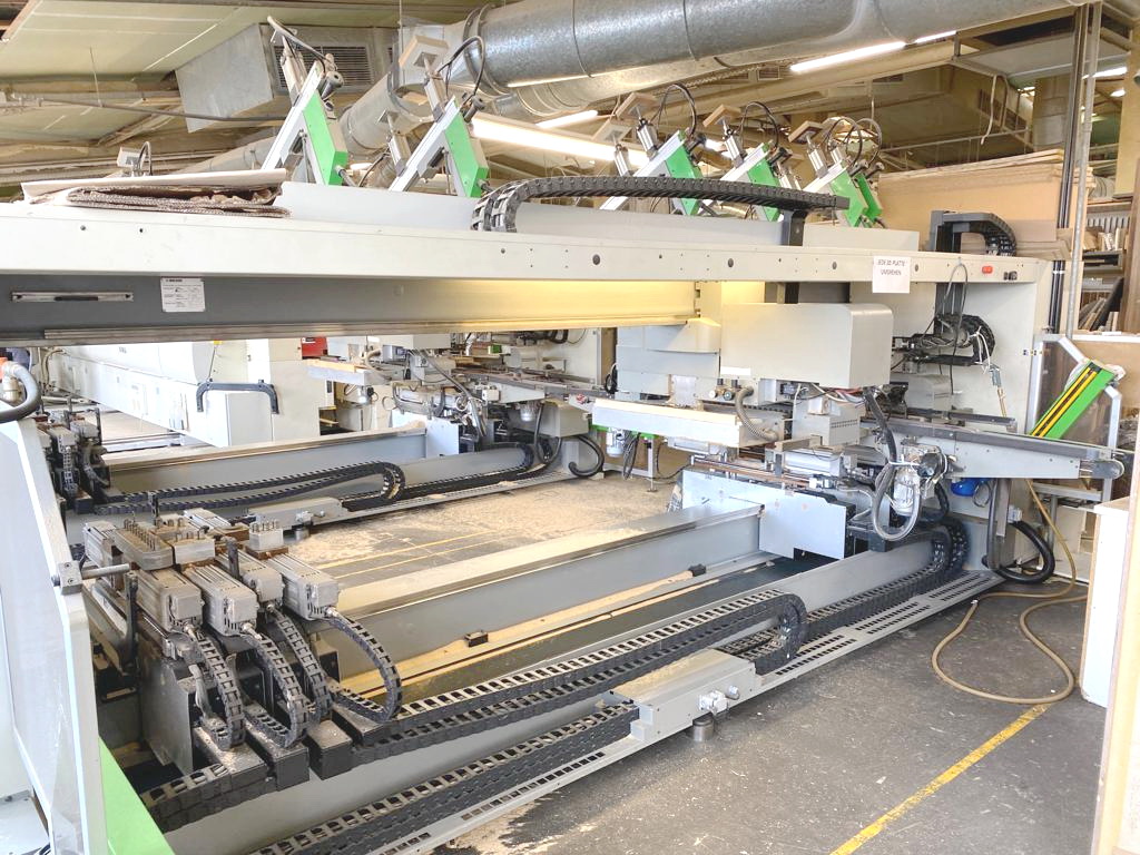 FACONNEUSE-PLAQUEUSE (LIGNE 4-COTES  de FACONNAGE-PLAQUAGE de CHANTS) - IMA + BIESSE - Sofit