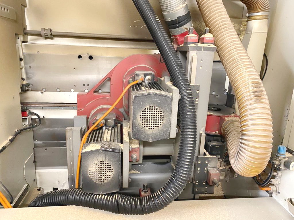 FACONNEUSE-PLAQUEUSE (LIGNE 4-COTES  de FACONNAGE-PLAQUAGE de CHANTS) - IMA + BIESSE - Sofit