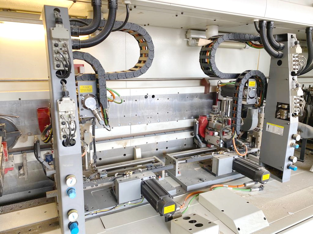 FACONNEUSE-PLAQUEUSE (LIGNE 4-COTES  de FACONNAGE-PLAQUAGE de CHANTS) - IMA + BIESSE - Sofit