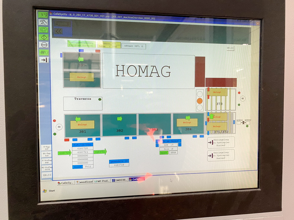 PLAQUEUSE DE CHANTS - HOMAG - Sofit