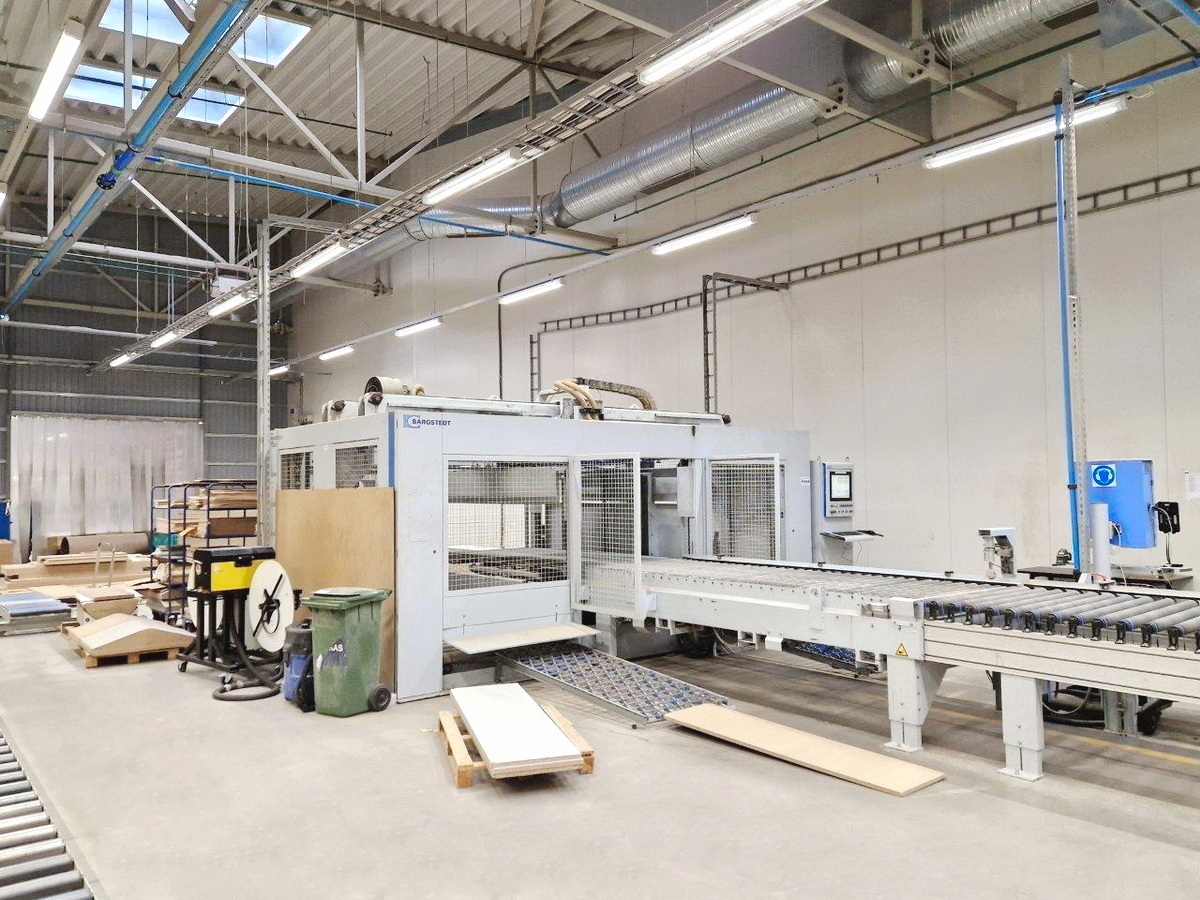 FACONNEUSE-PLAQUEUSE DOUBLE (LIGNE de Façonnage-Placage) - HOMAG + BARGSTEDT - Sofit