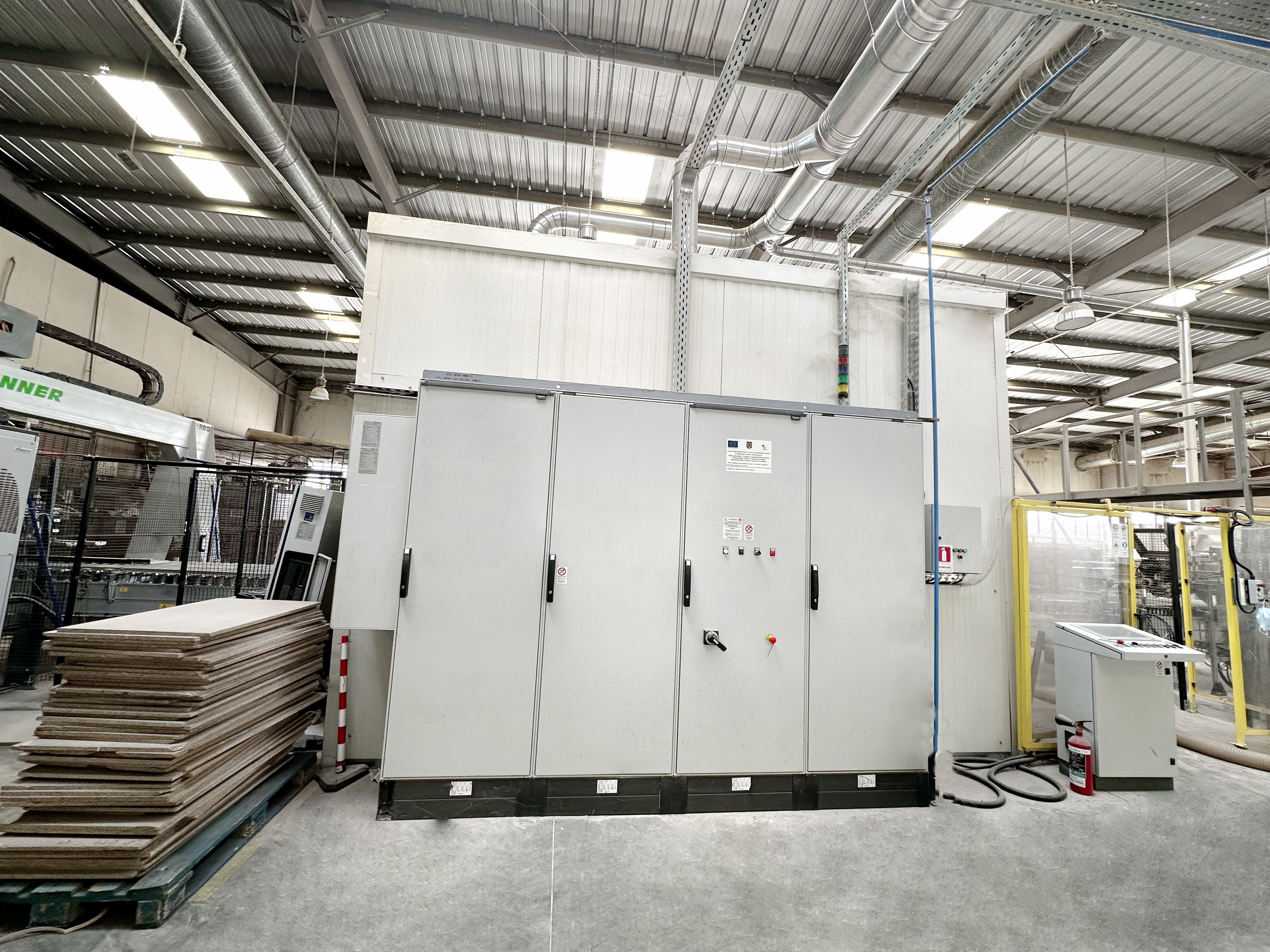 FACONNEUSE-PLAQUEUSE (LIGNE 4-COTES  de FACONNAGE-PLAQUAGE de CHANTS) - BIESSE + RBO - Sofit